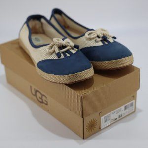 New Women UGG Australia Flat Catrin Navy Blue Natural